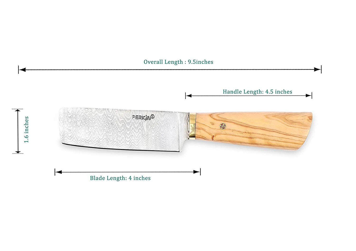 Damascus Chef Knife with Pear wood & Mosaic Pin Handle