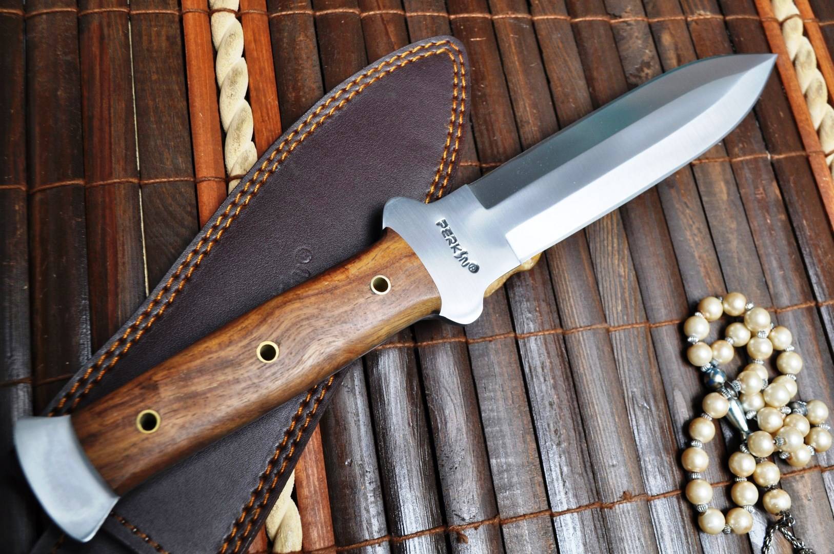 Handcrafted Double Edge Hunting Knife with 01 Carbon Steel