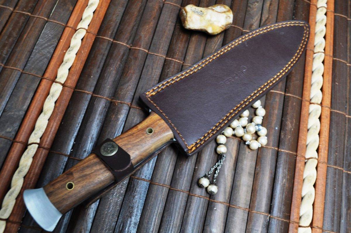 Handcrafted Double Edge Hunting Knife with 01 Carbon Steel