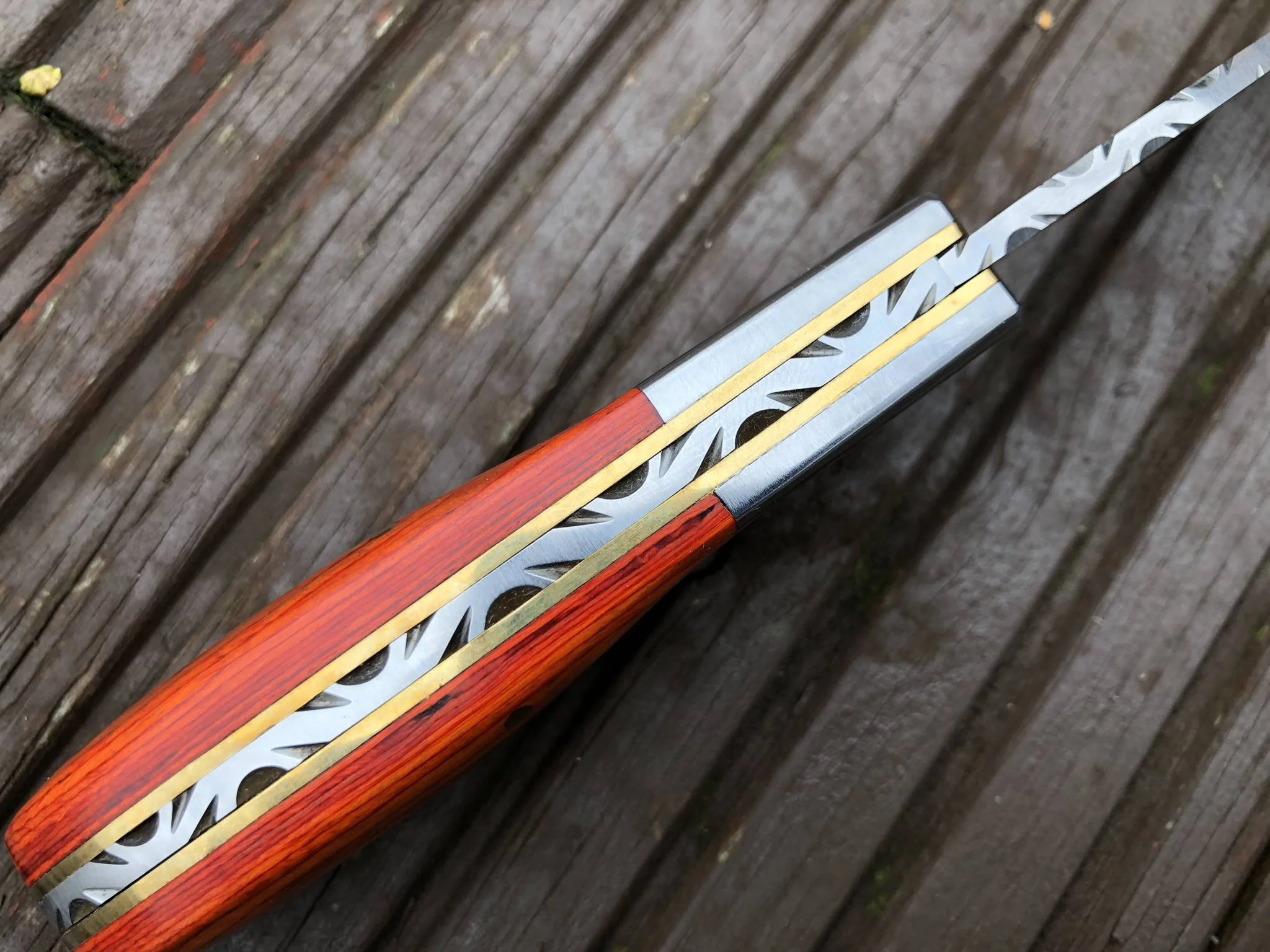 UK Legal Handmade Pocket knife with Micarta Handle