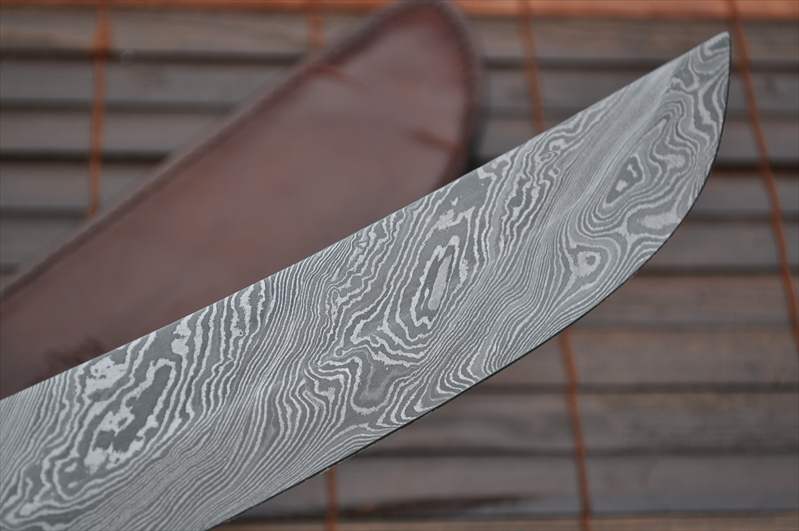 Custom Hand Made Damascus Mini Sword - 20 Inches