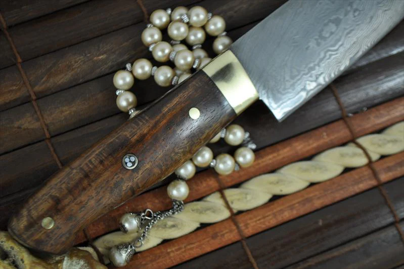 Custom Made Damascus Steel Chef Knife