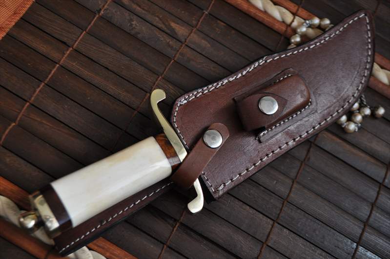 Bone Handle Collectible Fixed Blade Bowie Knife