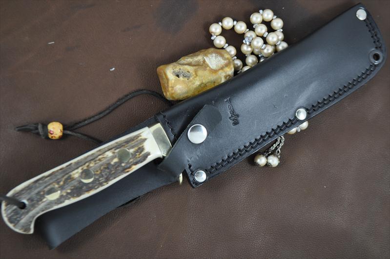 Custom Made Damascus Bowie Knife