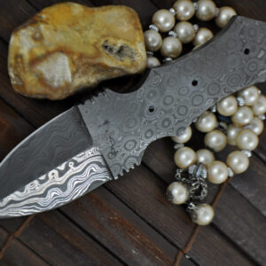 Custom Hand Forged Damascus Blank Blade - 6 Inches