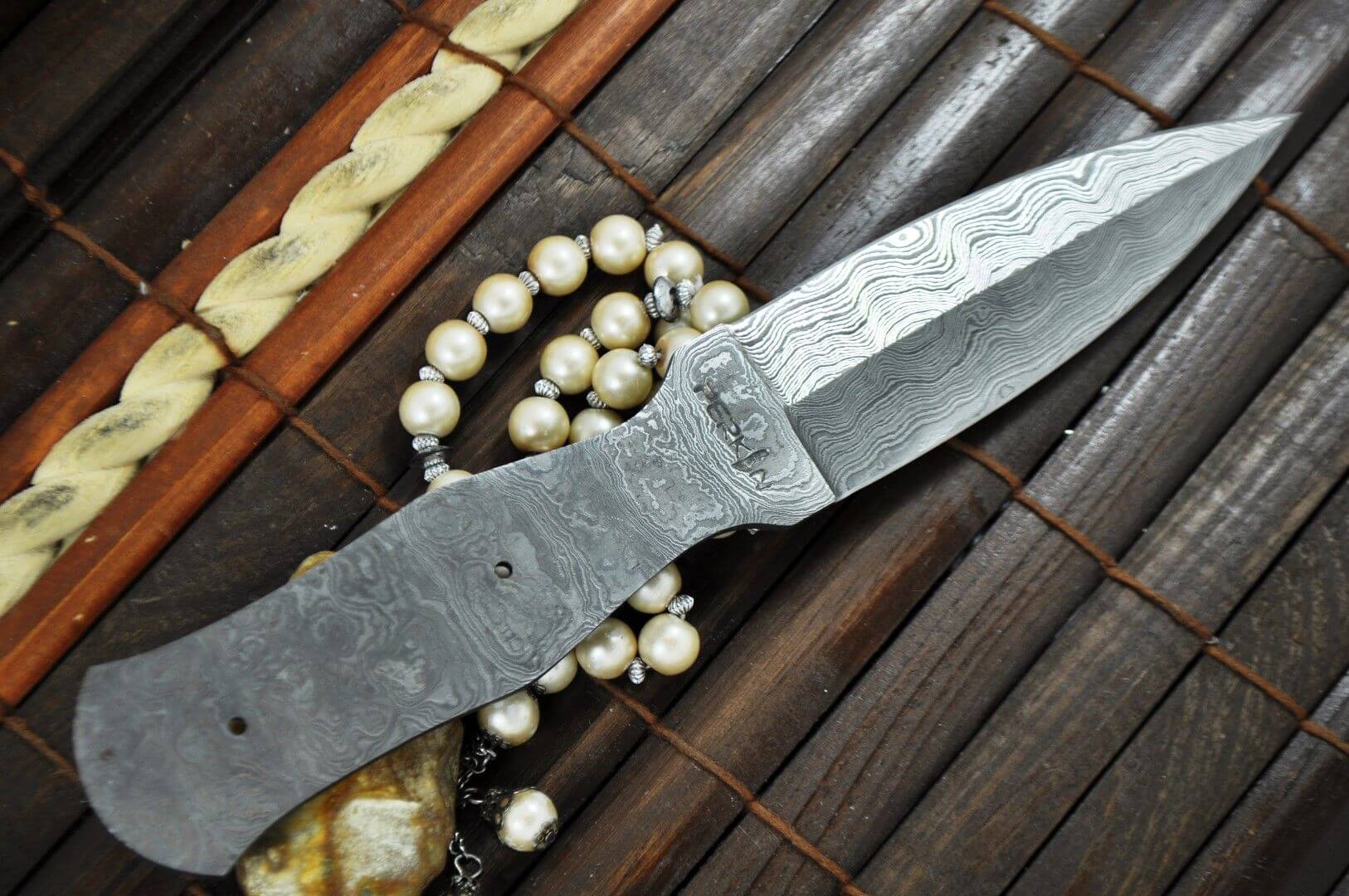 Damascus Steel Blank Blade - 9 inches - BL3