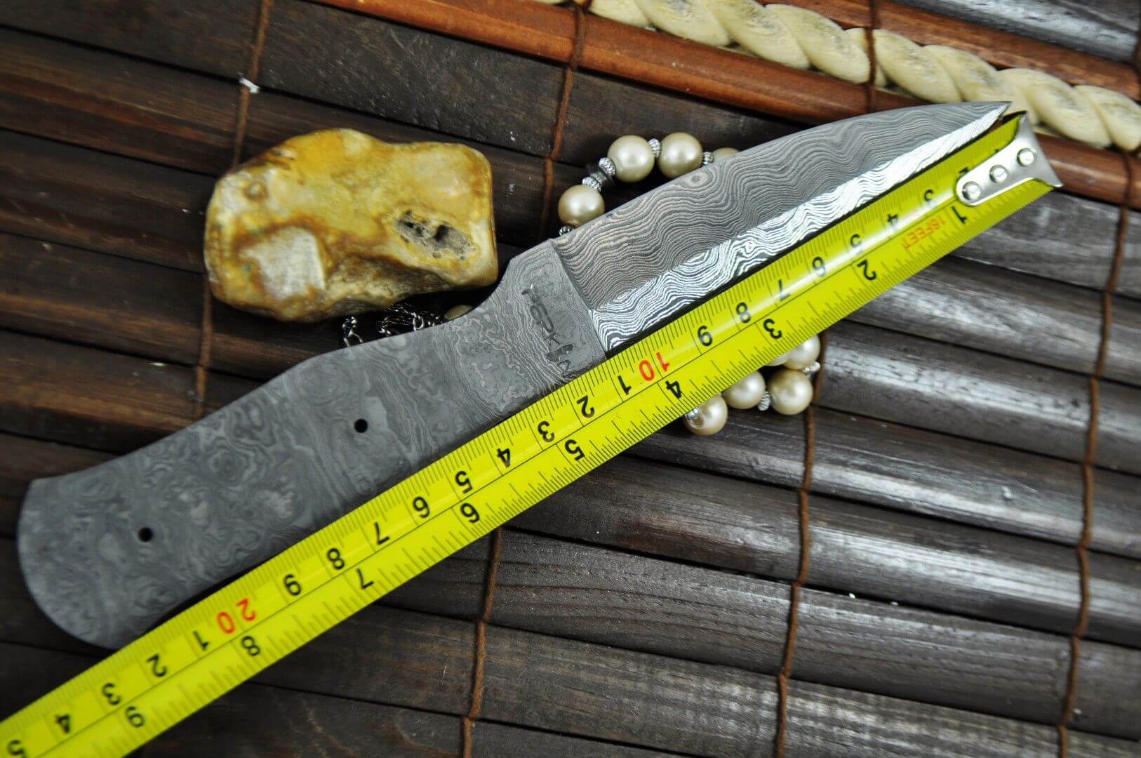 Damascus Steel Blank Blade - 9 inches - BL3