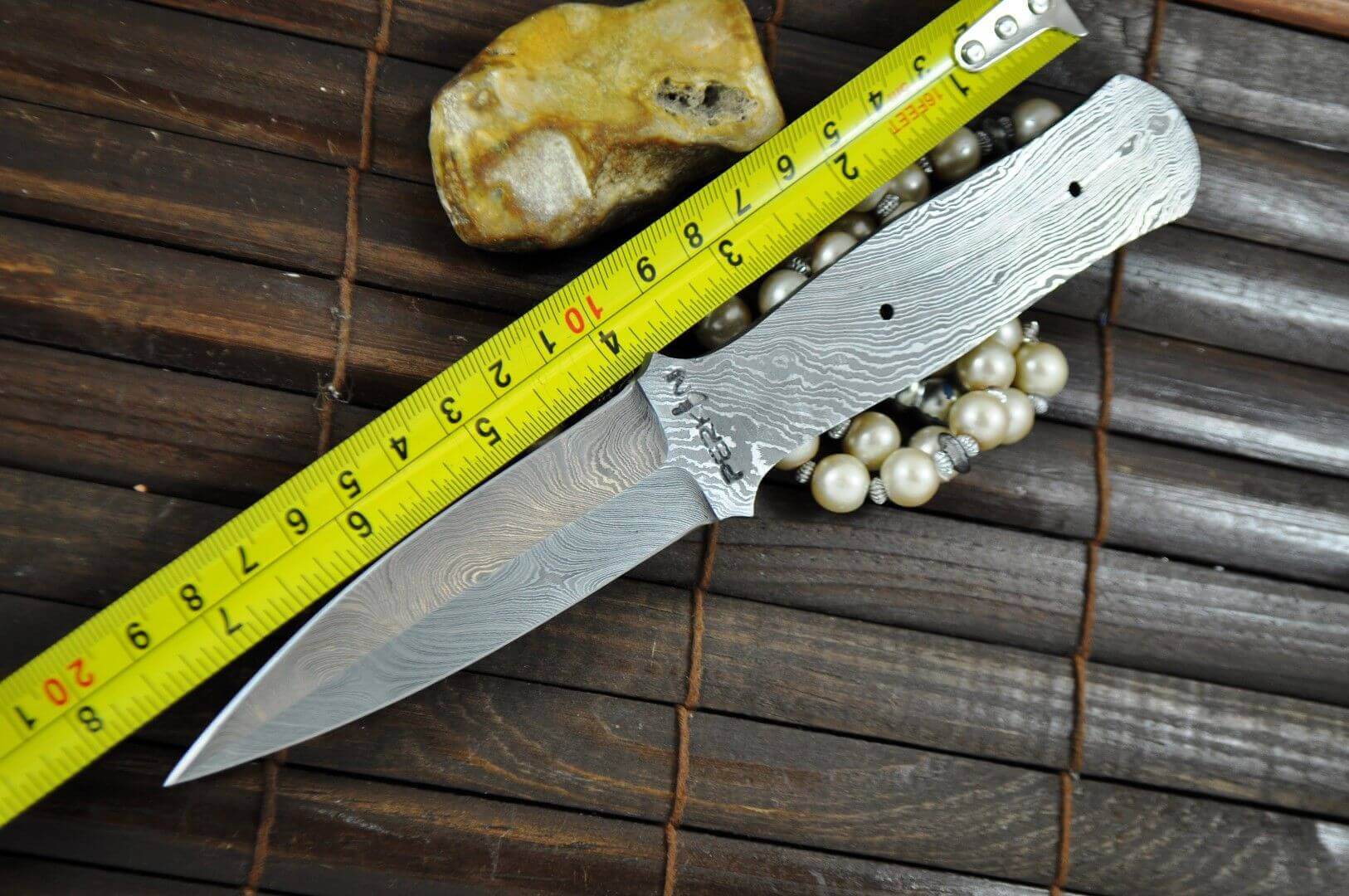 Handforged Damascus Steel Blank Blade