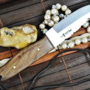 Handcrafted 01 Carbon Steel Blade Bushcraft Knife With Walnut Handle