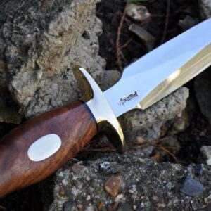 Handcrafted Hunting Knife with 440c Steel & Double Edge