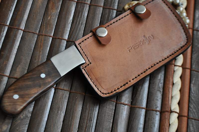 Handmade Chef knife with 2.5 inch wide Damascus steel blade