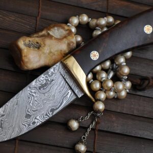 Beautiful Full Tang Handmade Damascus Camping Knife