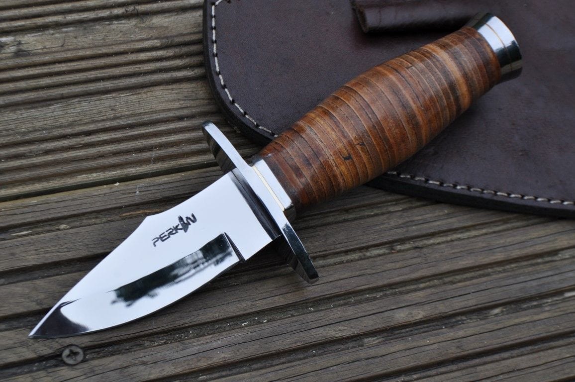 Small Hunting Knife - Leather Handle