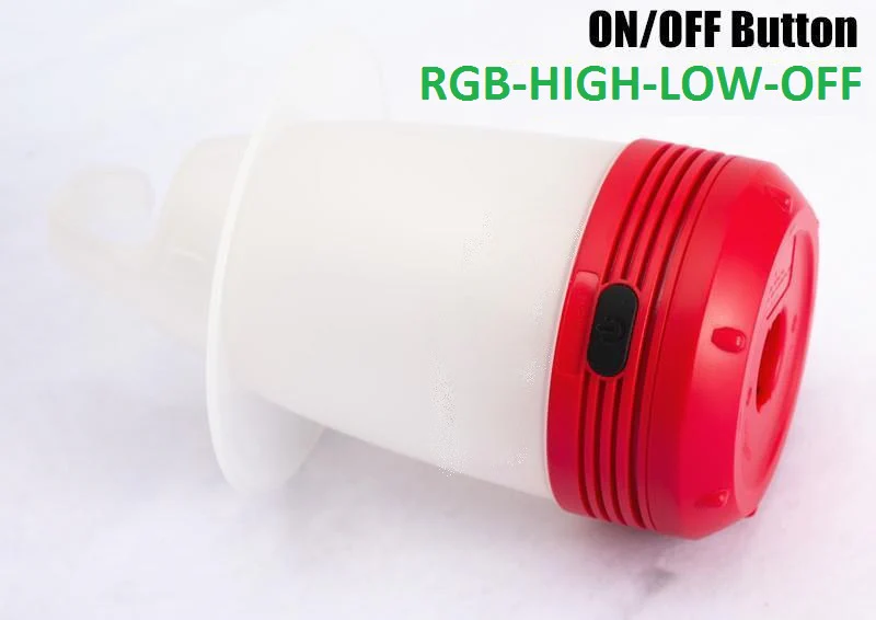 4W LED Rechargeable Portable Camping Light with 2000mAh Li Battery
