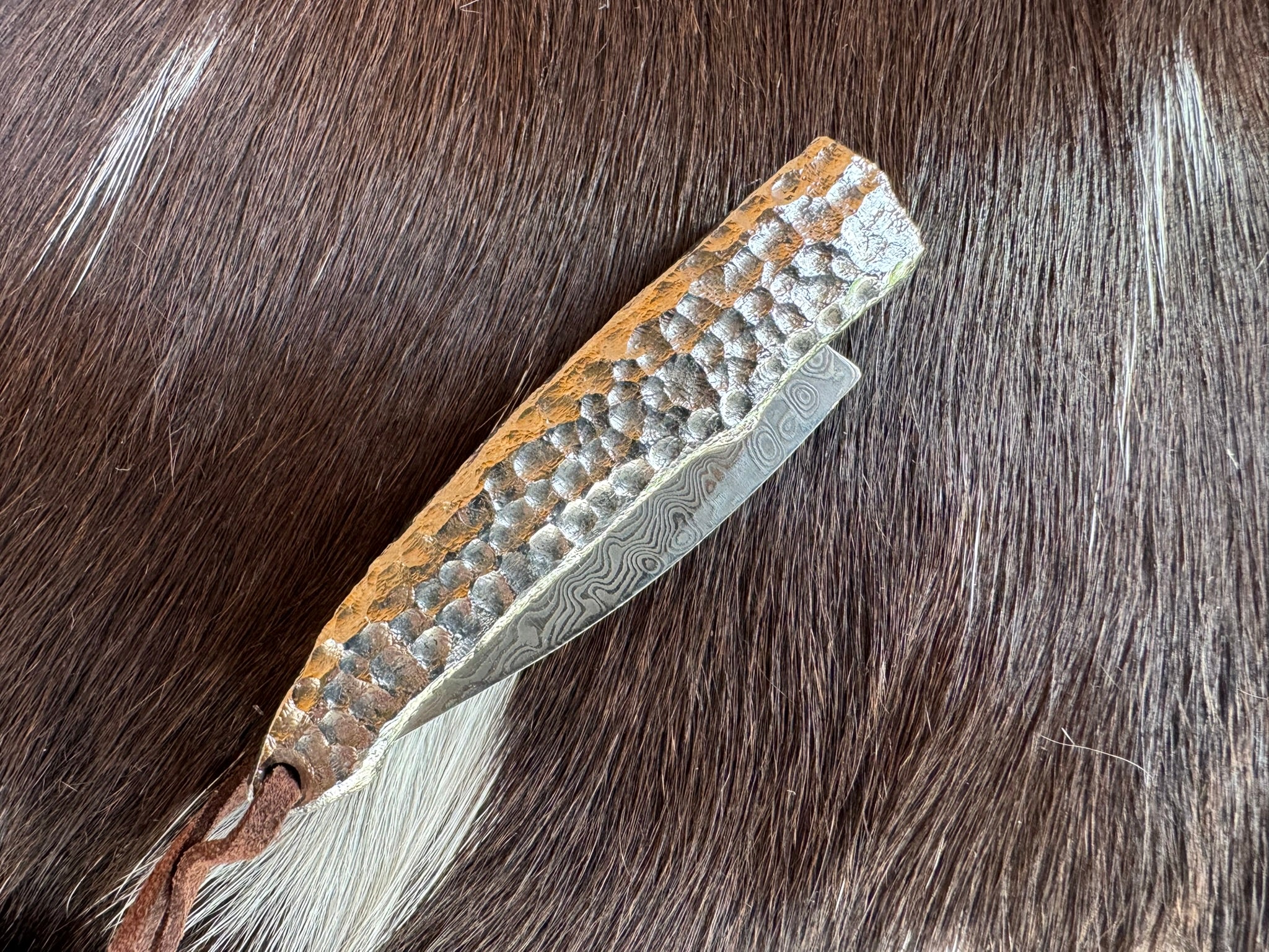 Handmade Damascus Steel Pocket Knife – Compact Folding Knife | Legal to Carry EDC | Sharp Durable Blade | Everyday Carry Utility Knife for Outdoor, Camping & Gift