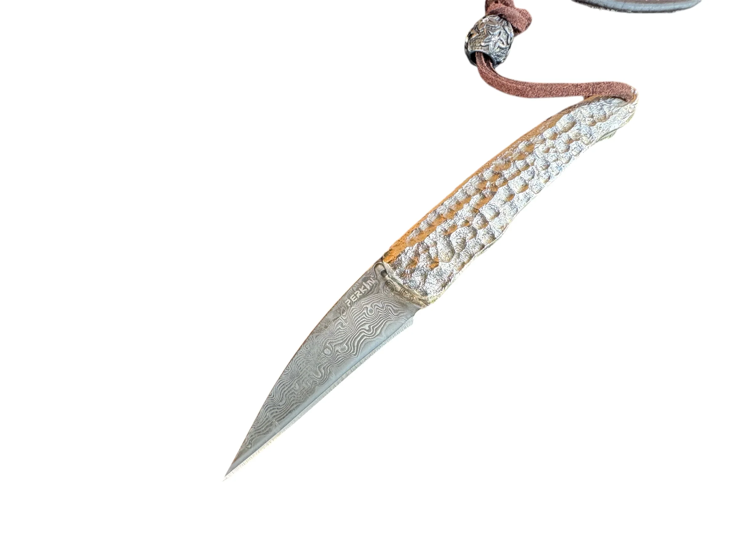 Handmade Damascus Steel Pocket Knife – Compact Folding Knife | Legal to Carry EDC | Sharp Durable Blade | Everyday Carry Utility Knife for Outdoor, Camping & Gift