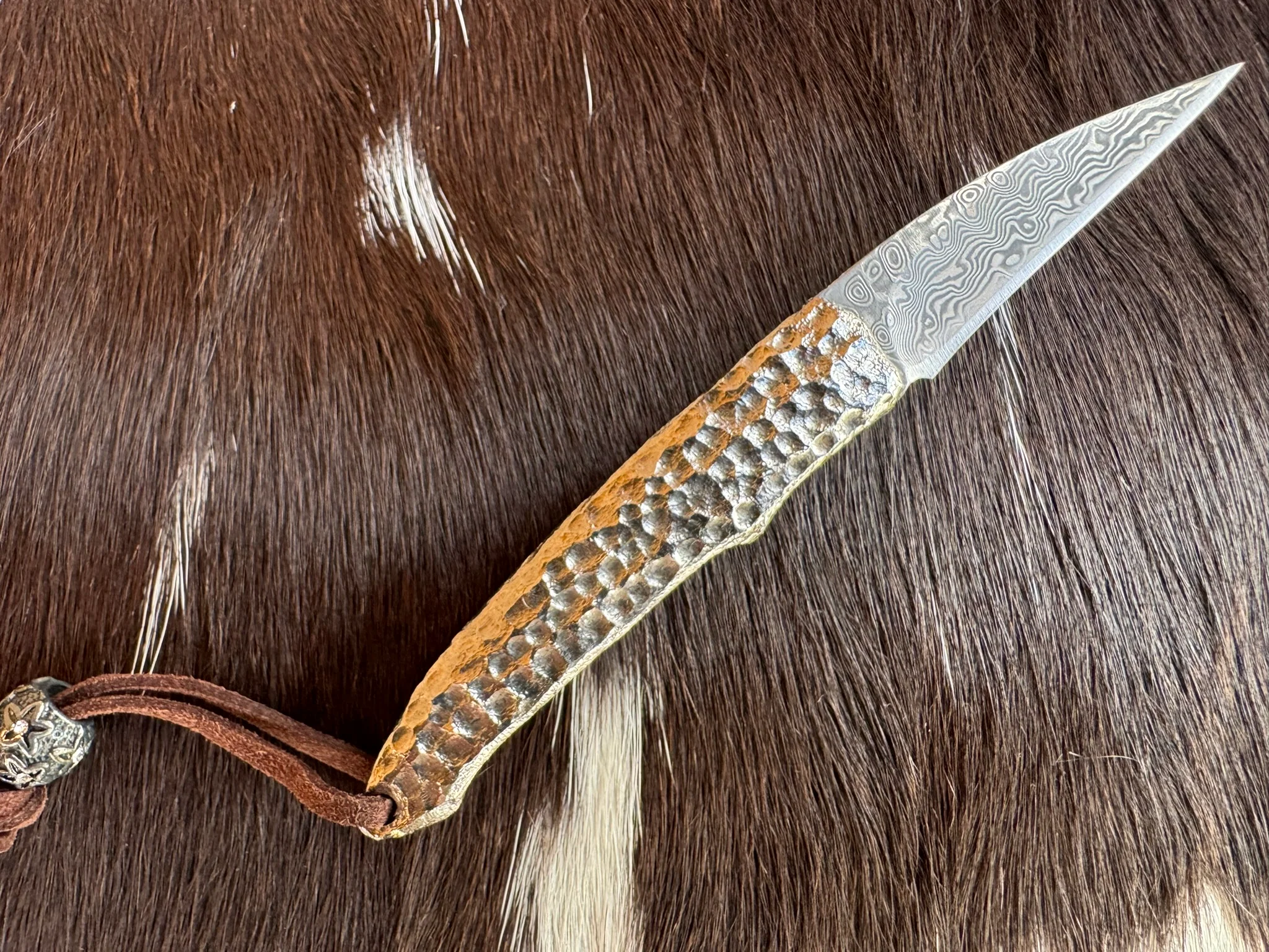 Handmade Damascus Steel Pocket Knife – Compact Folding Knife | Legal to Carry EDC | Sharp Durable Blade | Everyday Carry Utility Knife for Outdoor, Camping & Gift