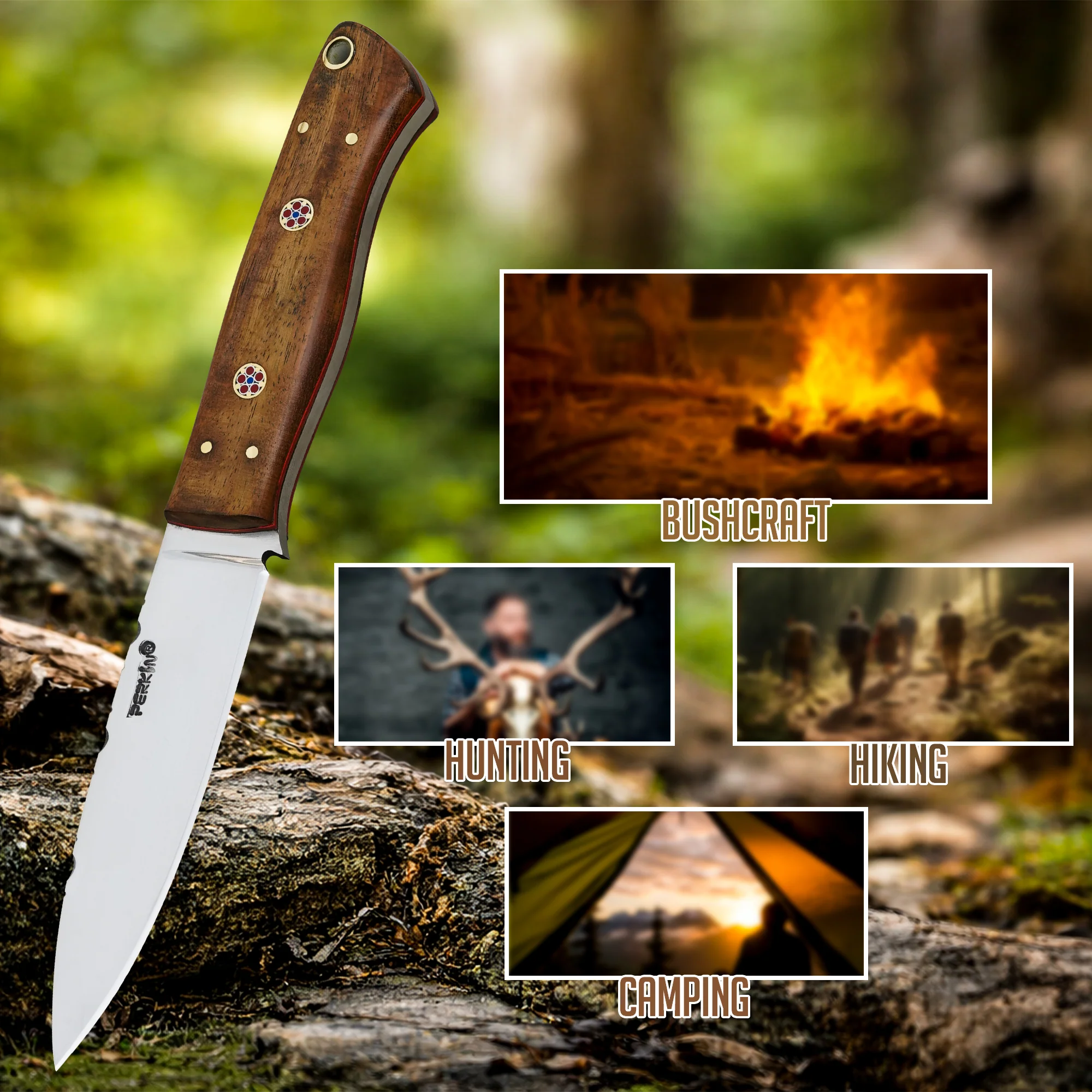 Handmade Hunting Knife - Bushcraft Knife - RMB