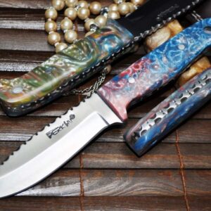 Bushcraft Knife with Sheath & Unique Handle