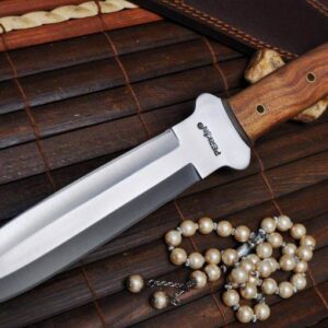 Handcrafted Double Edge Hunting Knife with 01 Carbon Steel