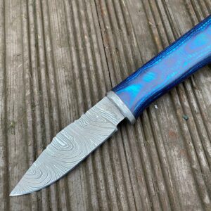 7.5 Inches Damascus Steel Knife Hunting Knife with Sheath SK1400