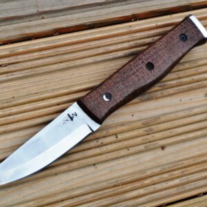 Custom Handmade Hunting/Bushcraft Knife with stunning Micarta Handle