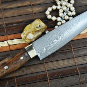 8 Inch Custom Made Damascus Steel Chef's Knife