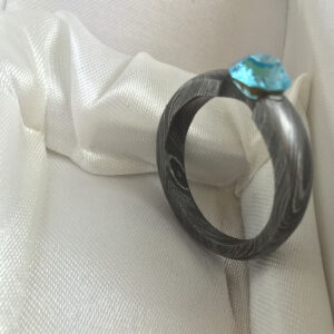 Hand Forged Damascus Steel Ring