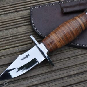Small Hunting Knife - Leather Handle