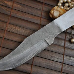 11 Inch Handmade Damascus Steel Blank Blade - 9406
