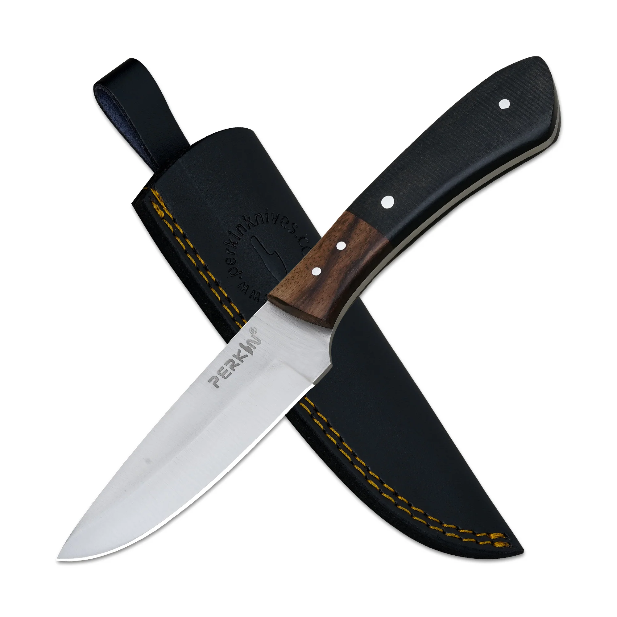 Perkin Knives Handmade Hunting Knife Fixed Blade Hunting Knife Bushcraft Knife Full Tang PS100